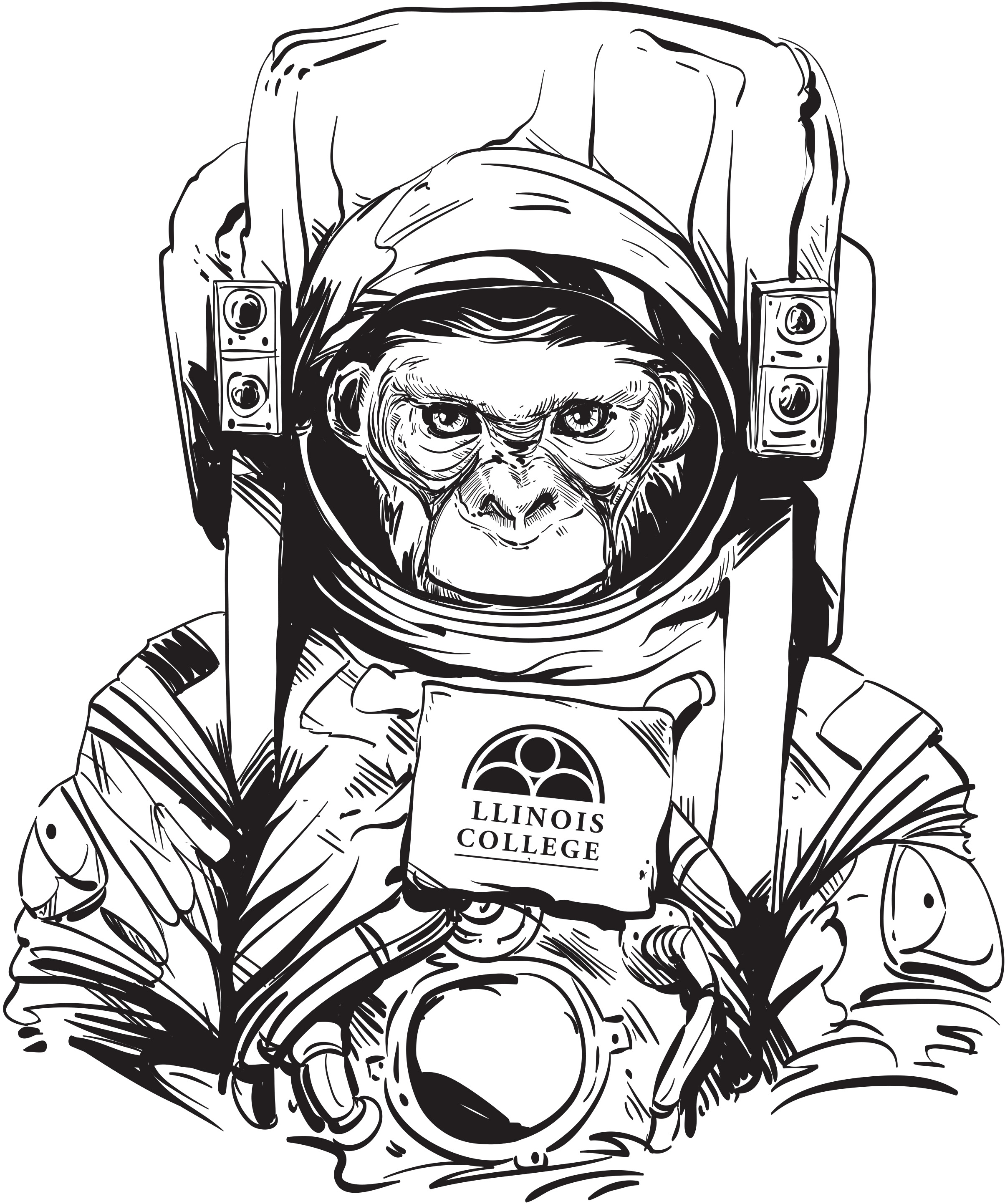 astronaut coloring page