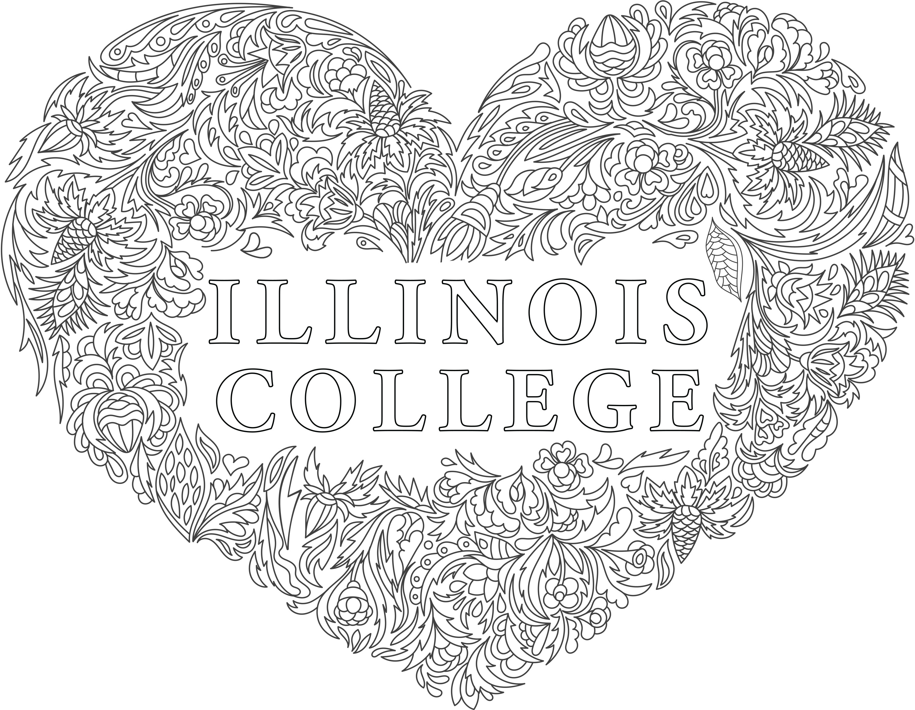 heart coloring page