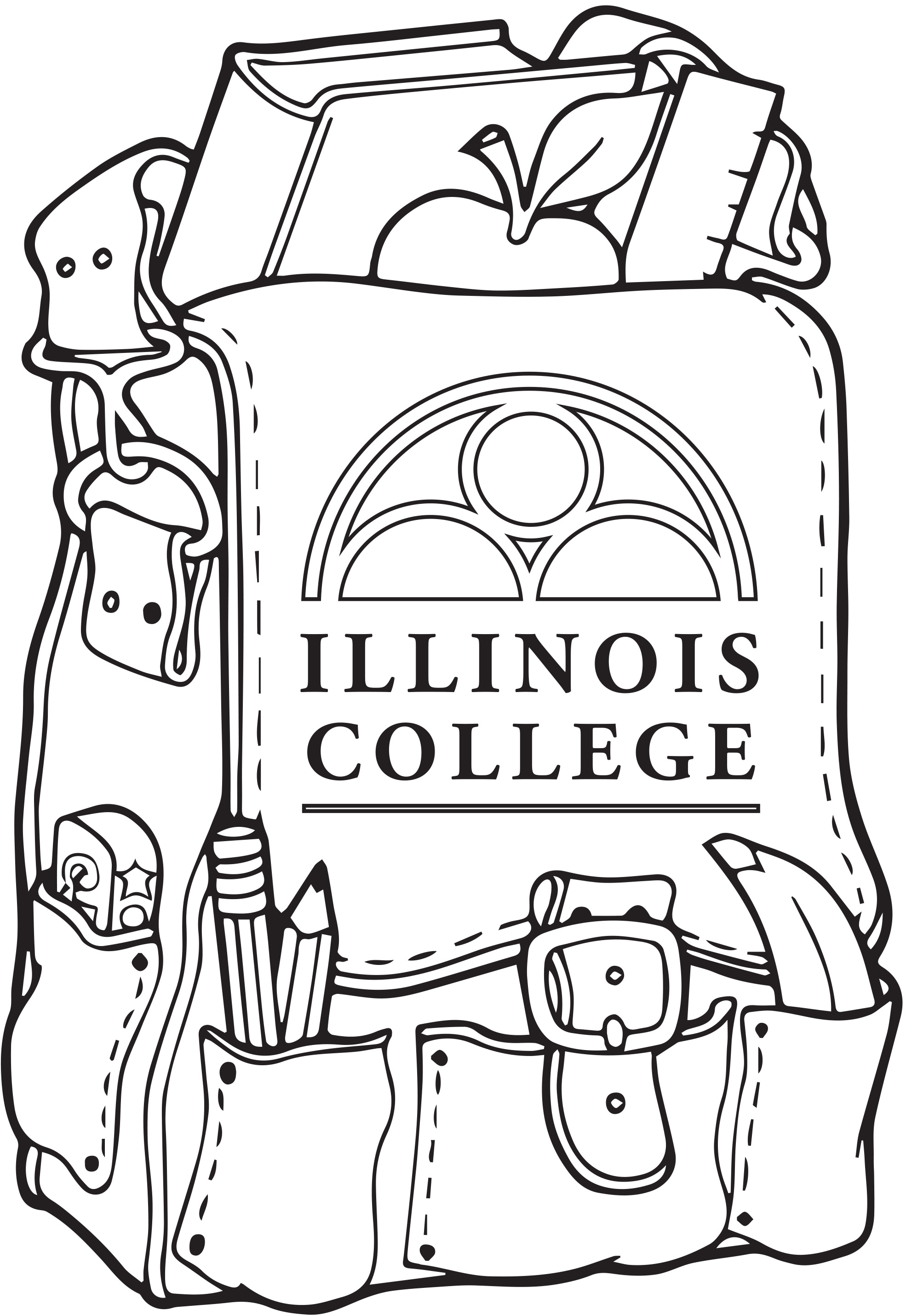 schoolbag coloring page