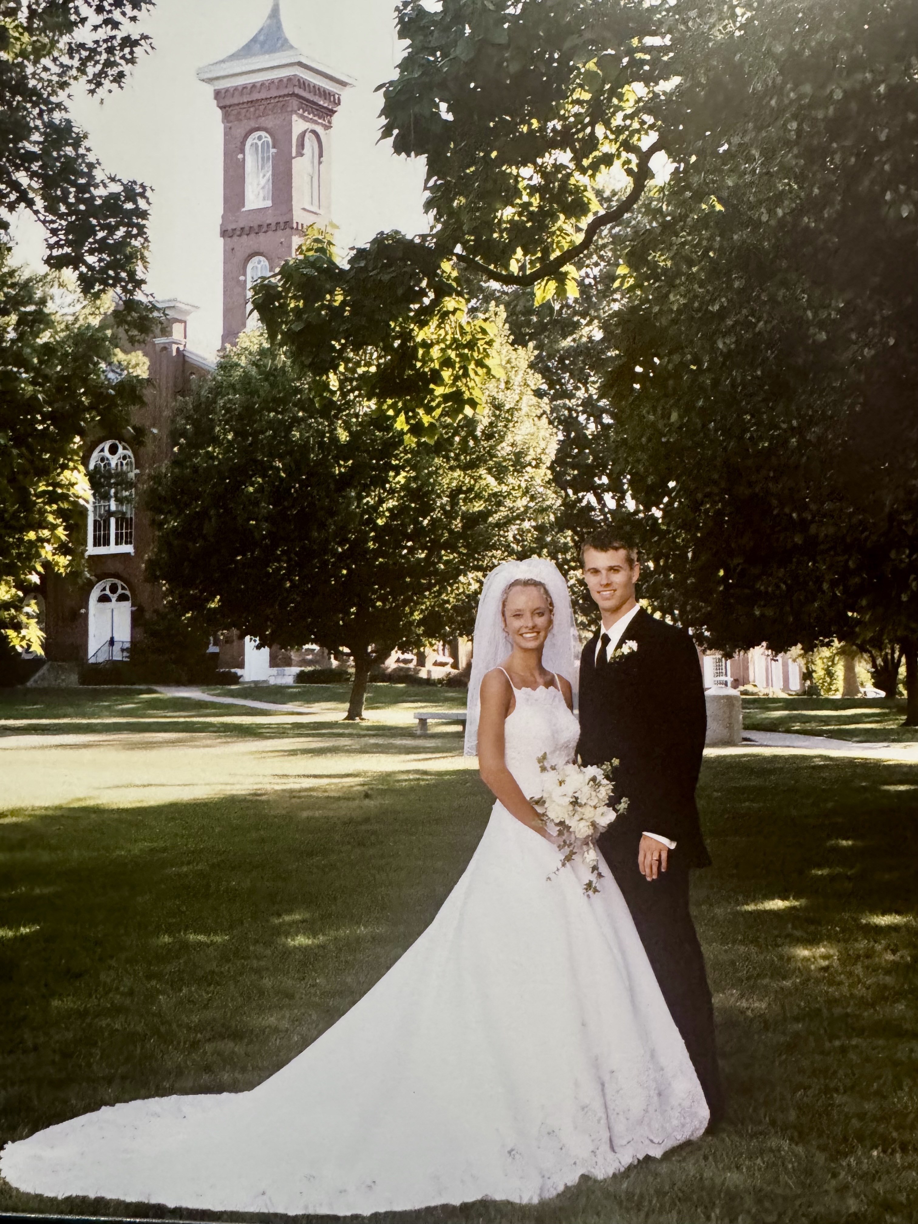 Jacie Wessler Shoufler ’00 and Clay Shoufler ’98's wedding on the Hilltop