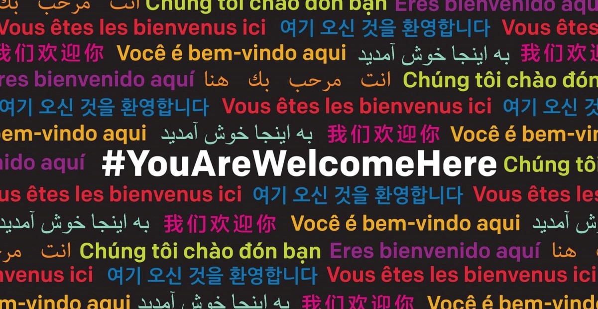 #YouAreWelcomeHere graphic