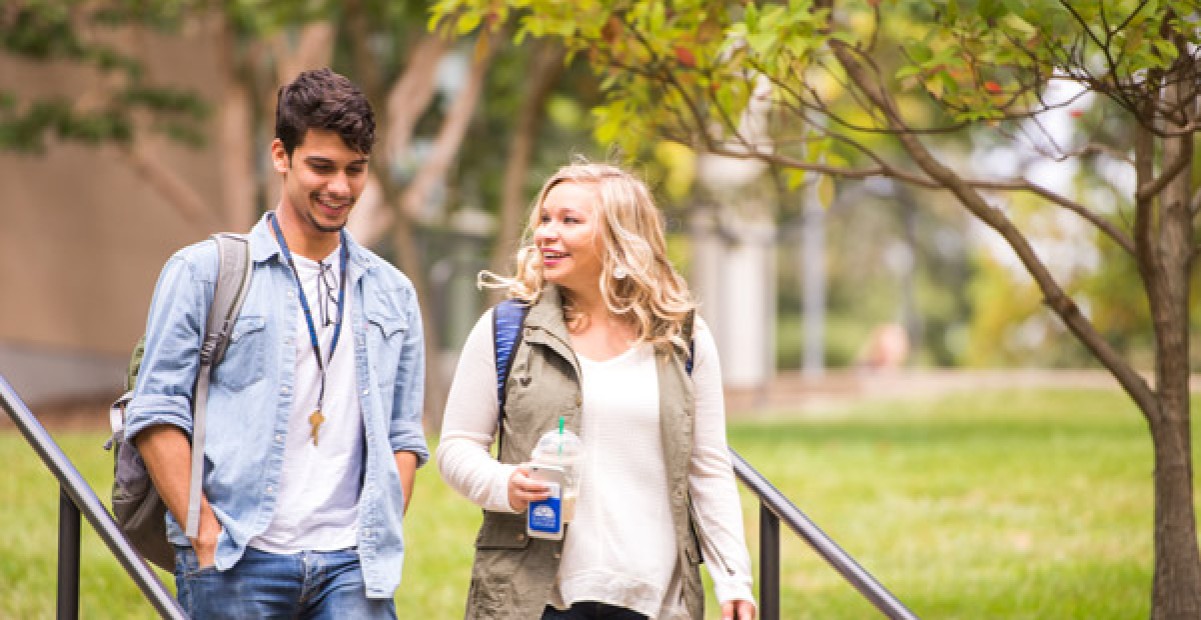 Students on campus