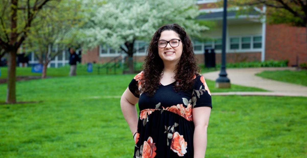 Ashleigh on campus