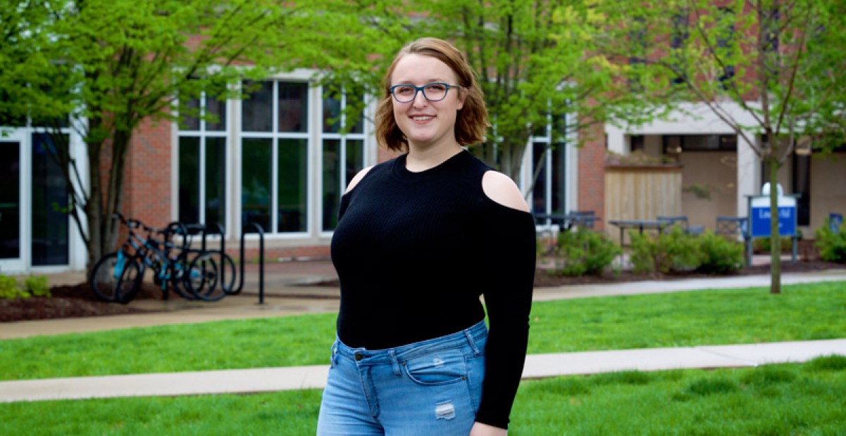 Hailey on campus 