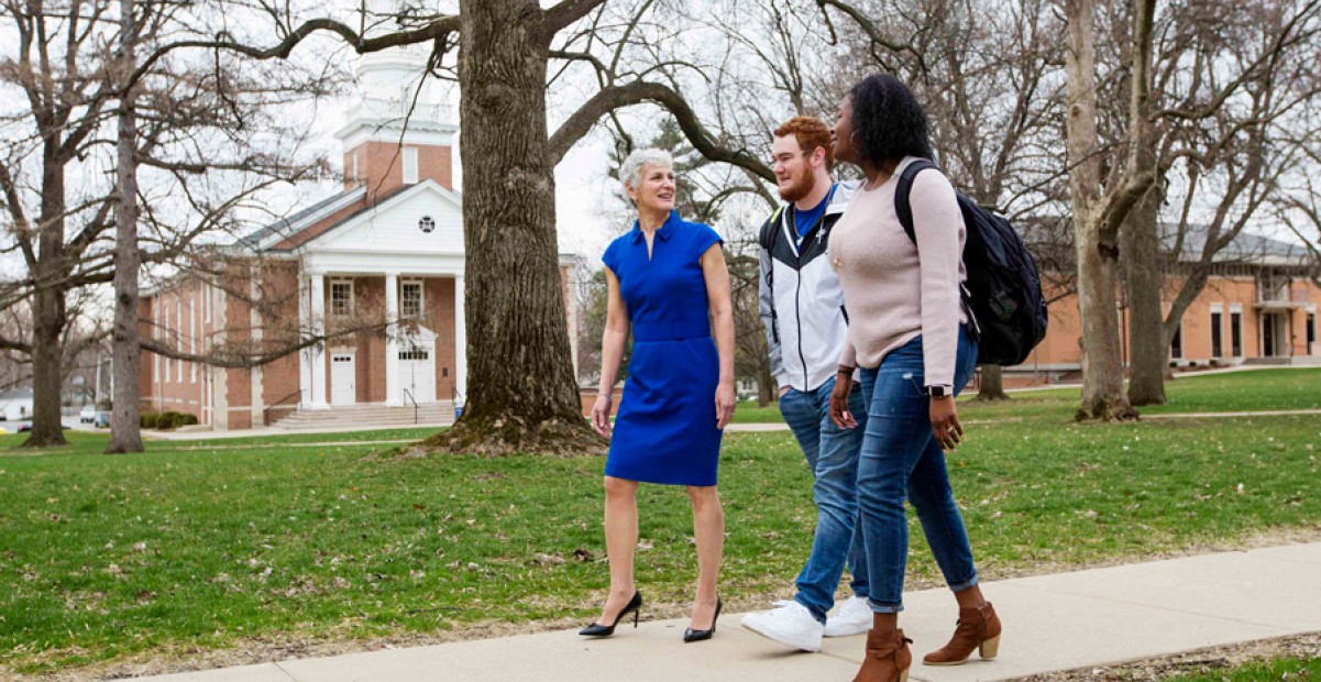 Farley on campus 