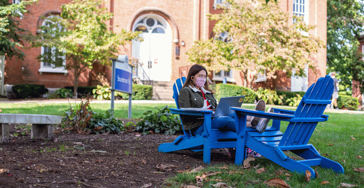 on campus