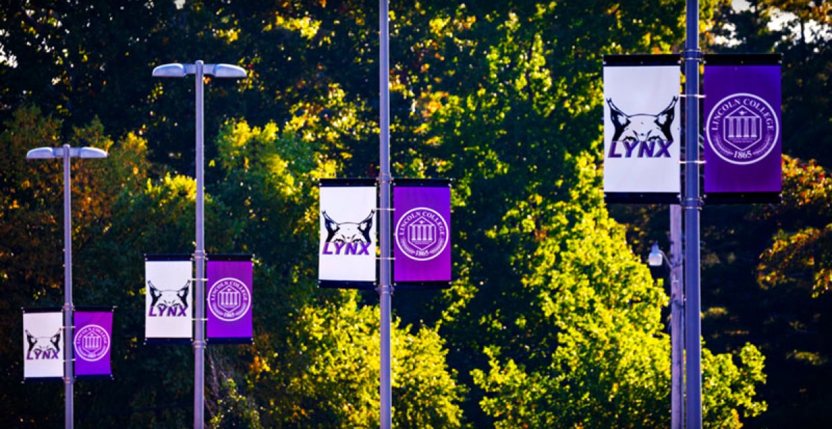 Lincoln College street banners