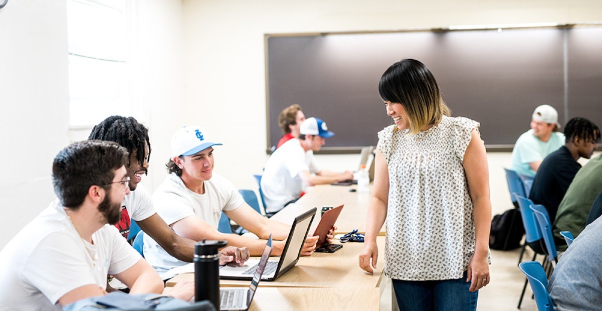 Students in a classroom