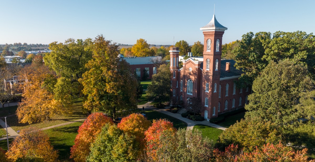 Aerial view of Illinois College