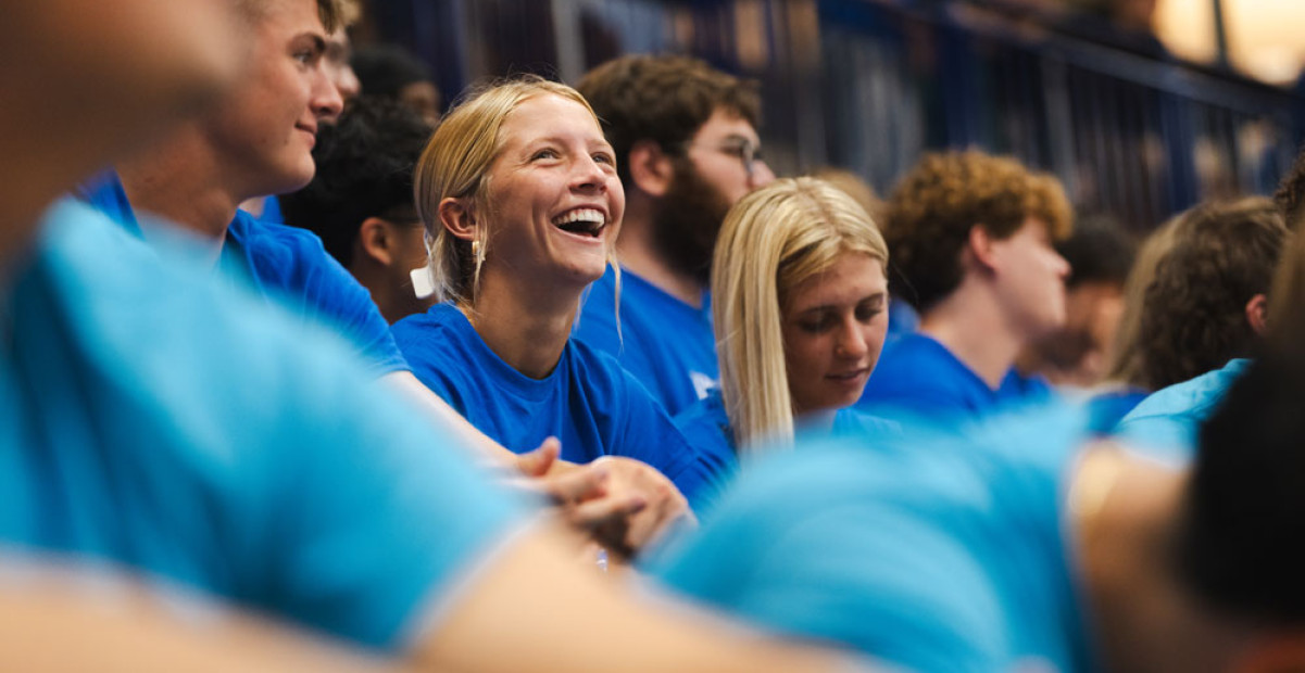 new students at opening celebration
