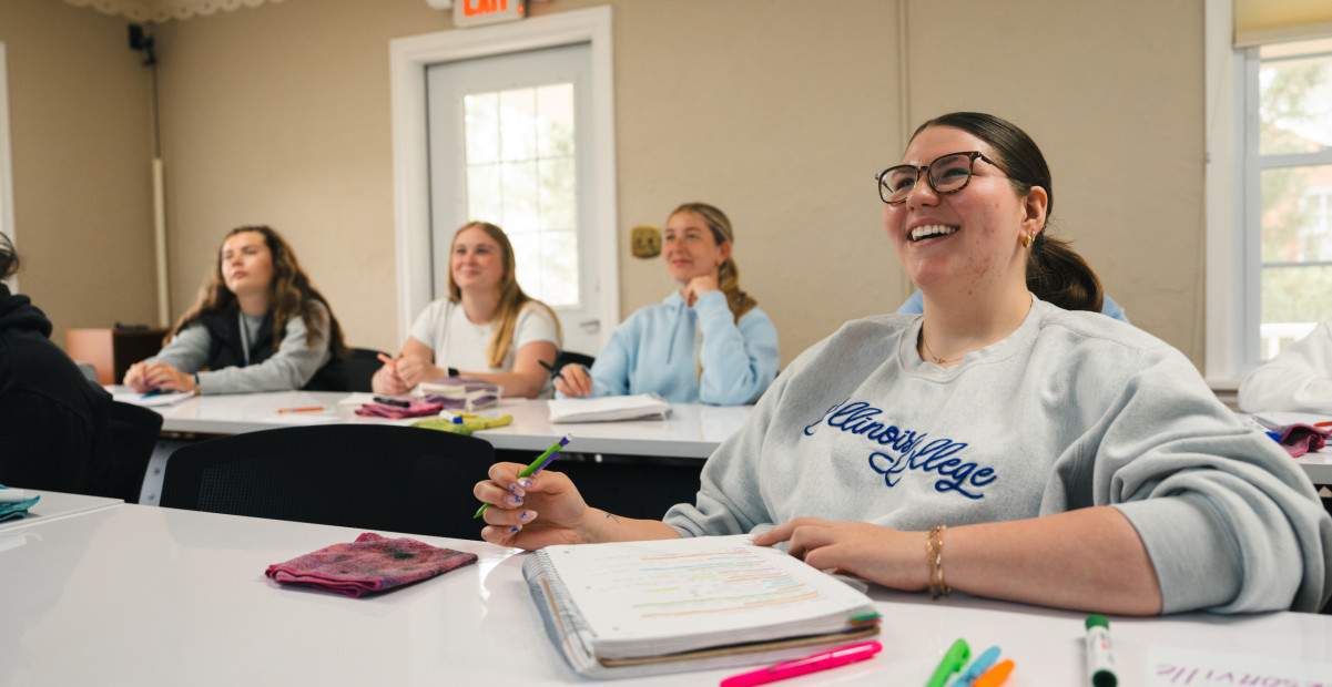 Students in education class