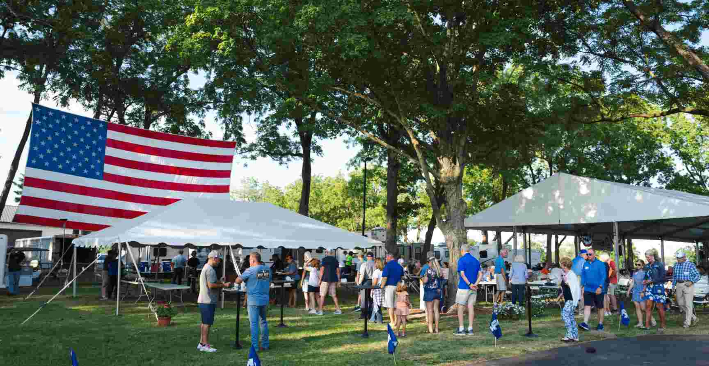 State Fair Tent Party view