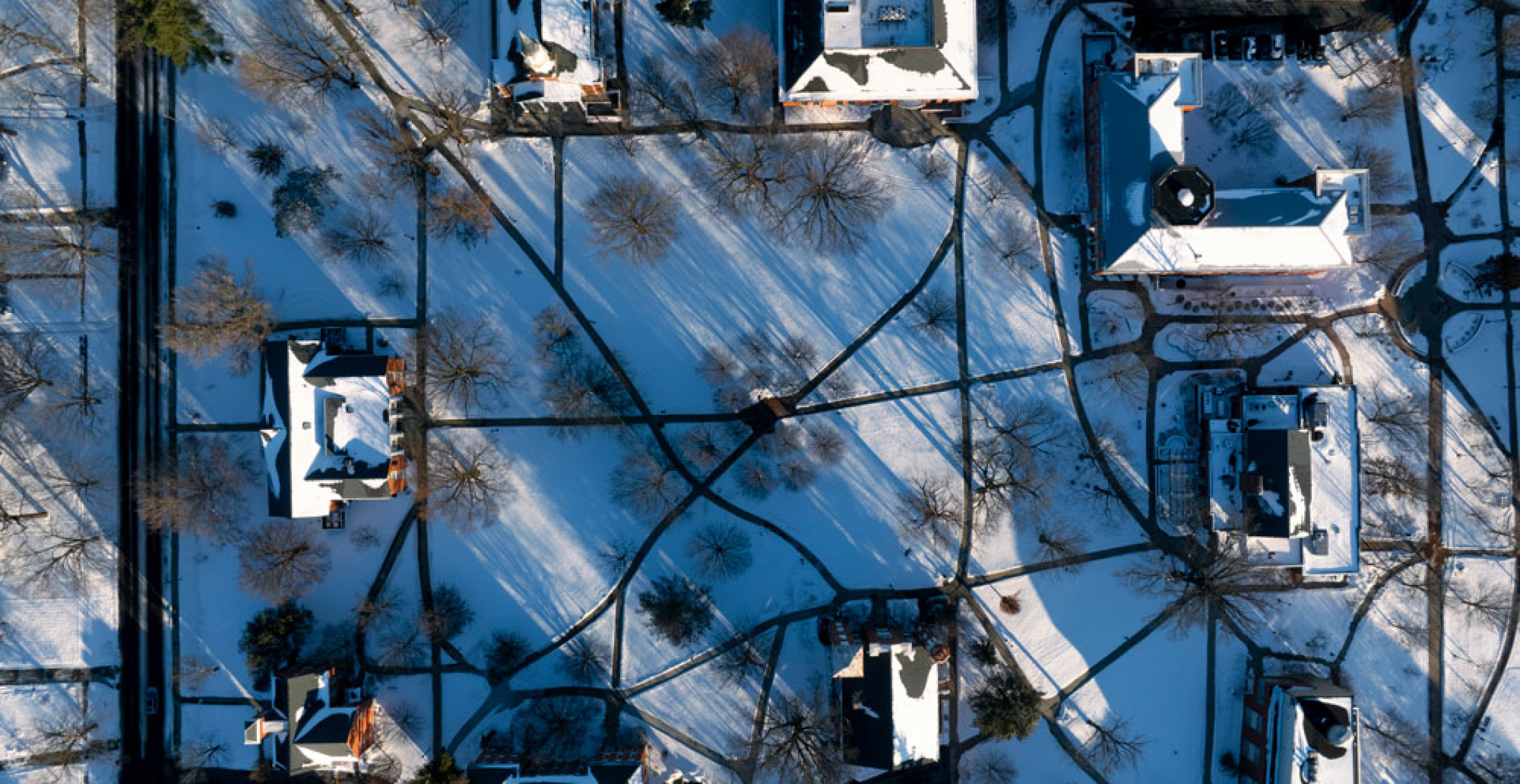 winter on campus