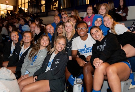students in crowd 