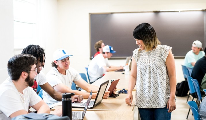 Students in a classroom