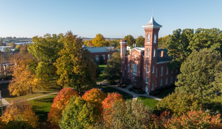 Aerial view of Illinois College