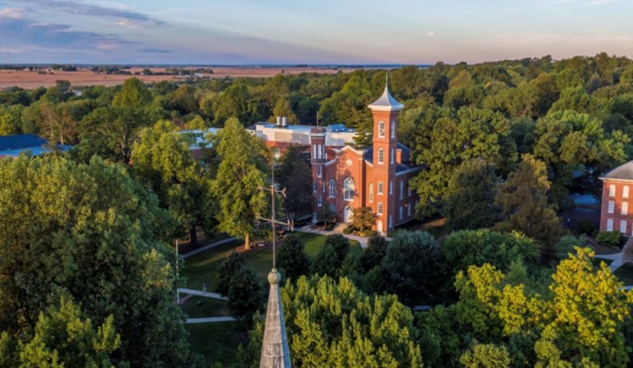 Drone photo of Illinois College